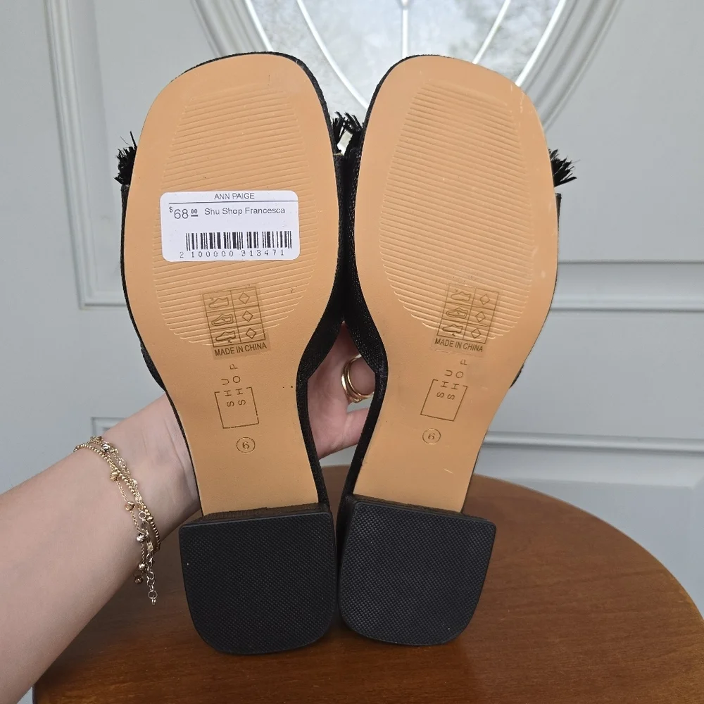 Shu Shop Francesca Sandals Black